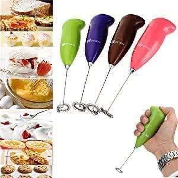 vaculace Stainless Steel Mini Handheld Electric Stirrer for Drink, Coffee, Milk and Egg Beater (Multicolor) 5 Cups Coffee Maker-picture-11