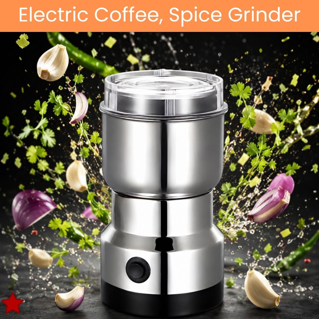 sacro Stainless Steel Mini Mixer Grinder With Coffee Maker for Masala/Coffee BeansZ176 Personal Coffee Maker-picture-10