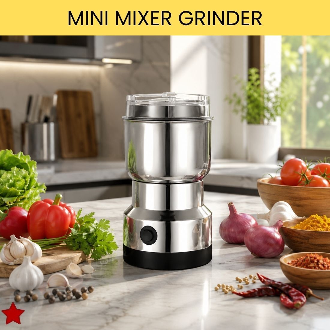 Stainless Steel Mini Mixer Grinder With Coffee Maker for Masala/Coffee BeansT345 Personal Coffee Maker-image-45
