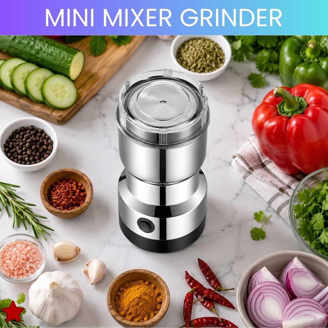 guggu Stainless Steel Mini Mixer Grinder With Coffee Maker for Masala/Coffee BeansC488 Personal Coffee Maker-picture-35