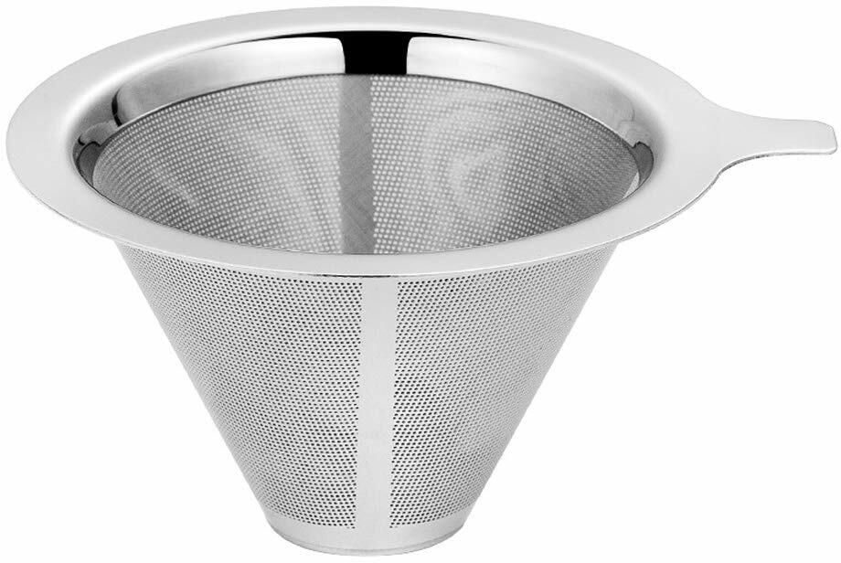 Pour Over Coffee Filter, Coffee Dripper, Paperless Mess Stainless Steel Indian Coffee Filter