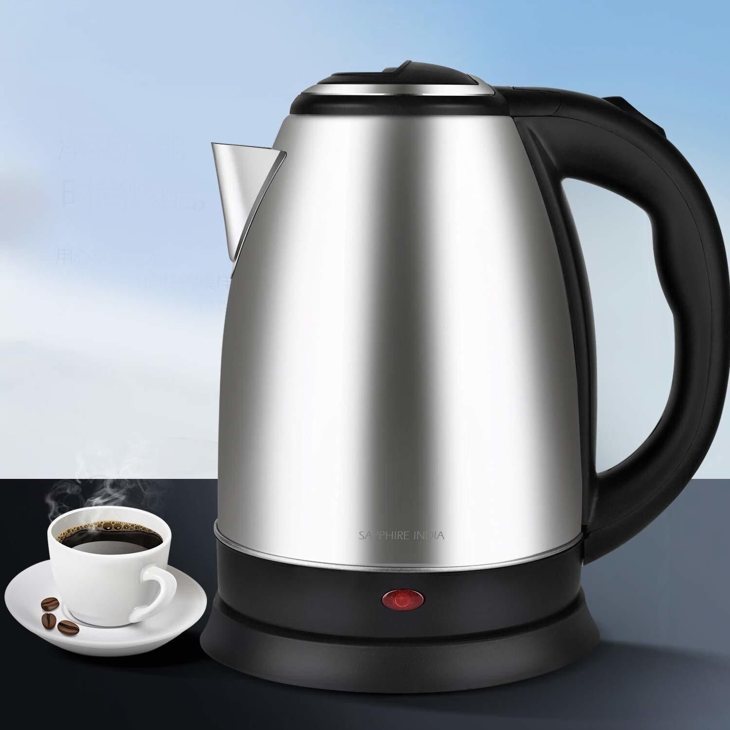 Electric Kettle 2 L Multipurpose Large Size Tea Coffee Maker Water Boiler 4 Cups Coffee Maker-image-45