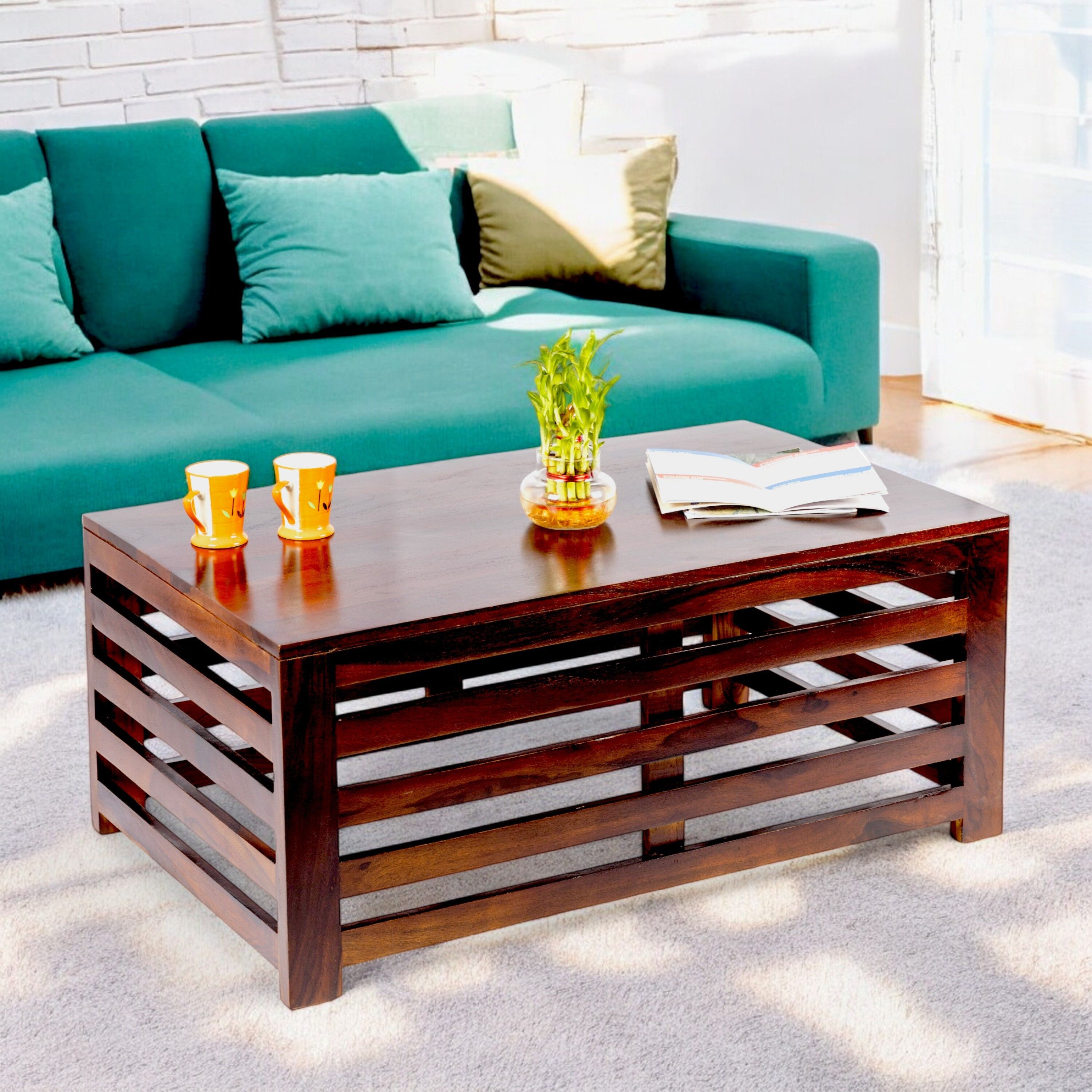 Rosewood ( Sheesham ) Solid Wood Coffee Table