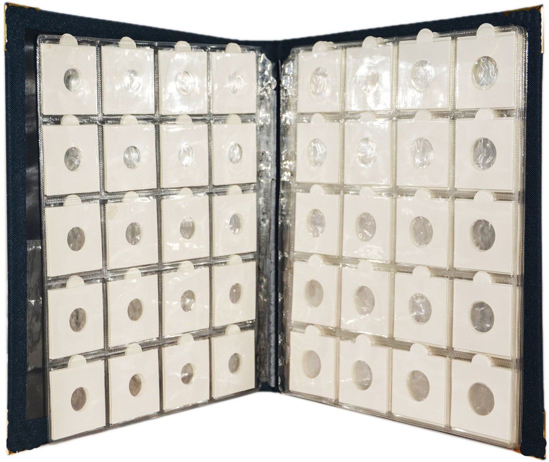 gold mint Coin Holder Album 100 Pockets with 100 Holders 4 Different sizes 17mm - 39mm Coin Bank-picture-34