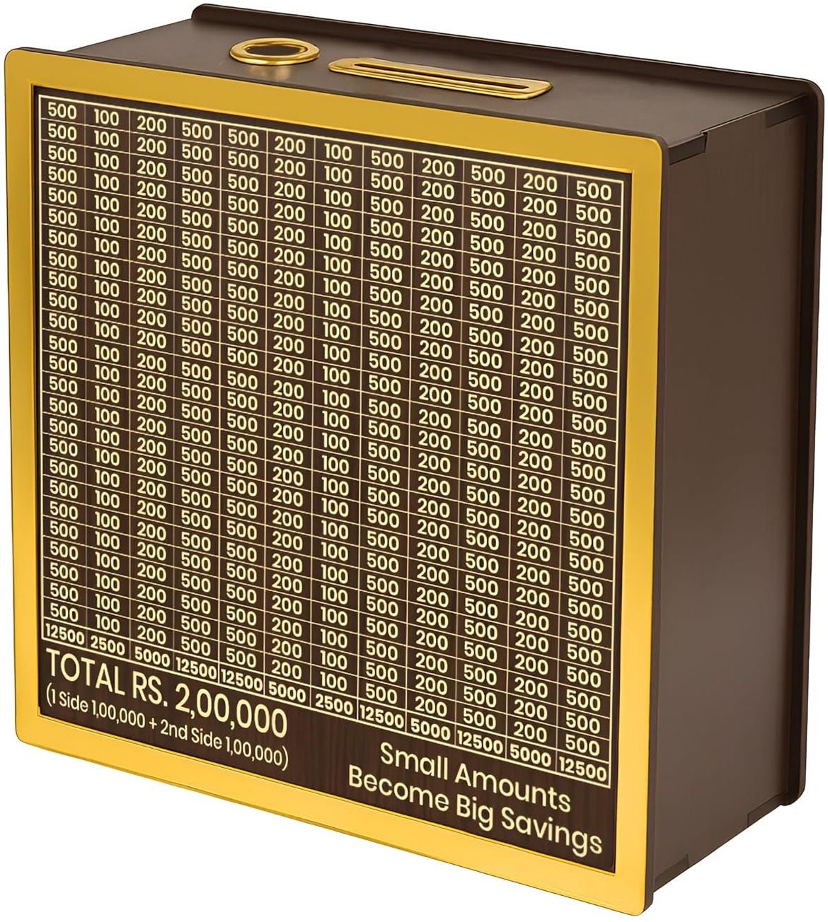 Wooden Piggy Bank Savings Challenge Box 2 Lakh Adults Kids Budget Planner Gift Coin Bank-image-15