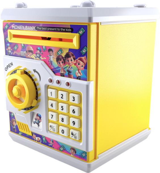 Pick N Nick ATM Safe Box Money Bank Toy with Code Lock, Light and Music, Ages 3+ Coin Bank-image-43