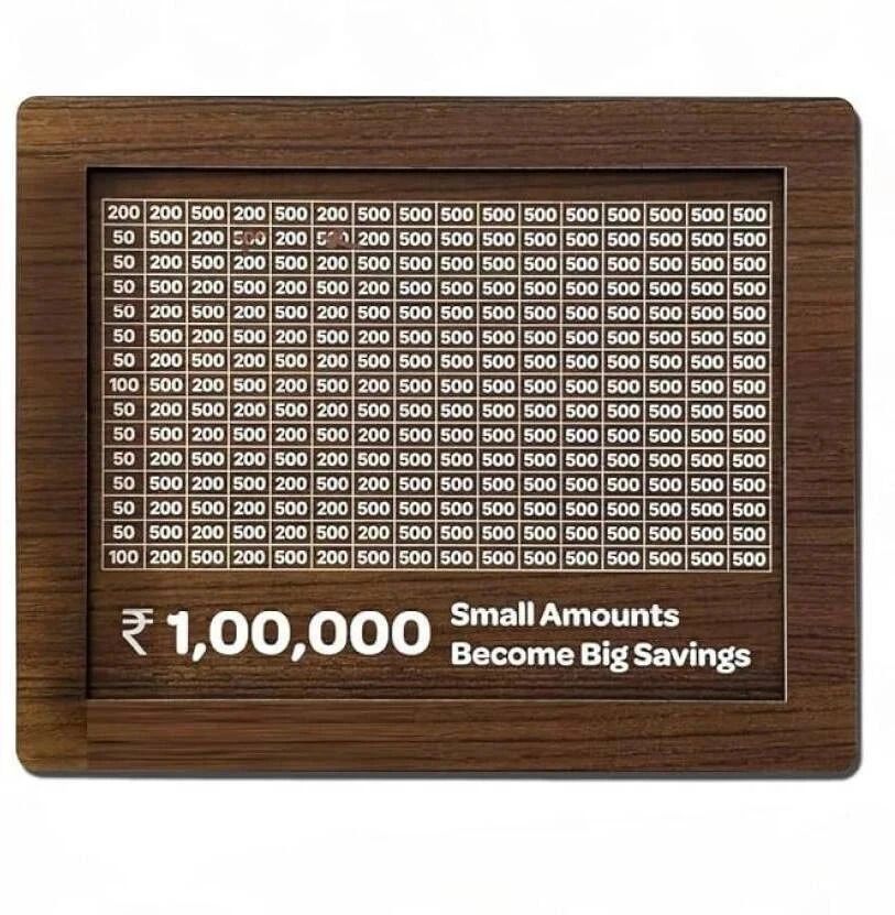 gojeeva Wooden Money Saving Box Cash Saver Money Box with Counting Target Coin Bank Coin Bank-picture-39