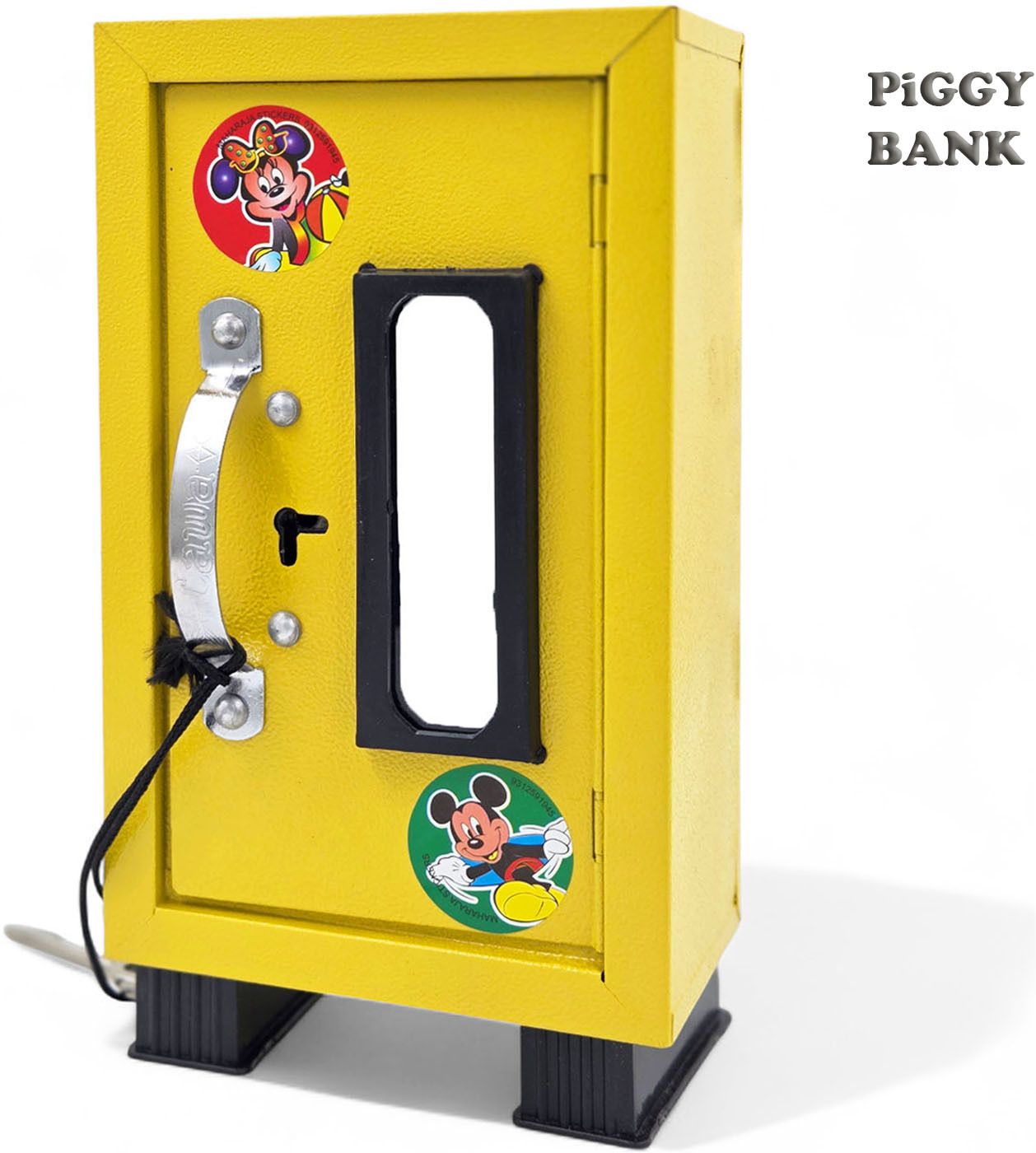 poksi Mini Almirah Coin Saving Bank with Lock | Kids Metal Piggy Bank D Coin Bank-picture-5