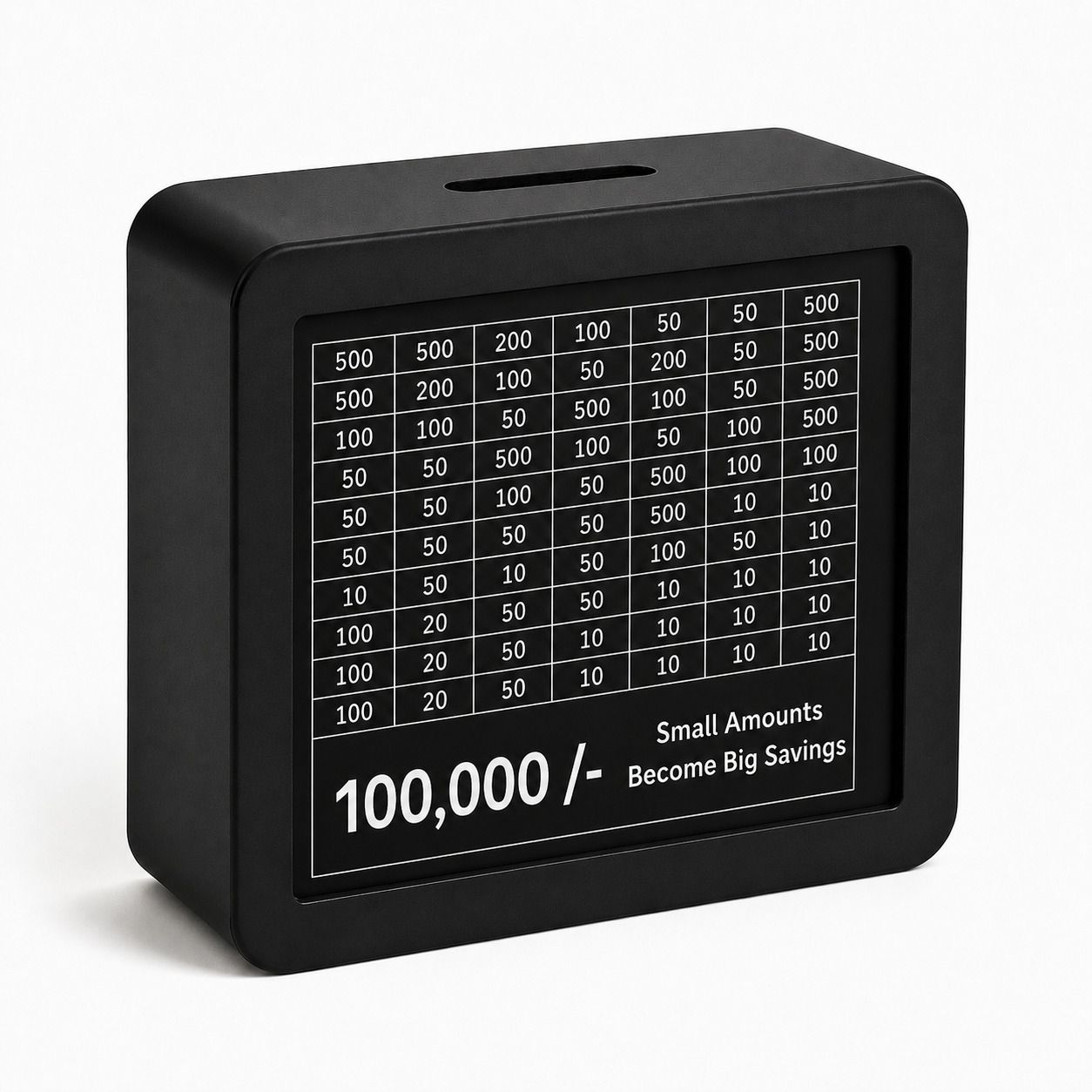 framezo 100000 Goal Savings Box Wooden Money Bank for Daily Saving Habit Coin Bank-picture-5