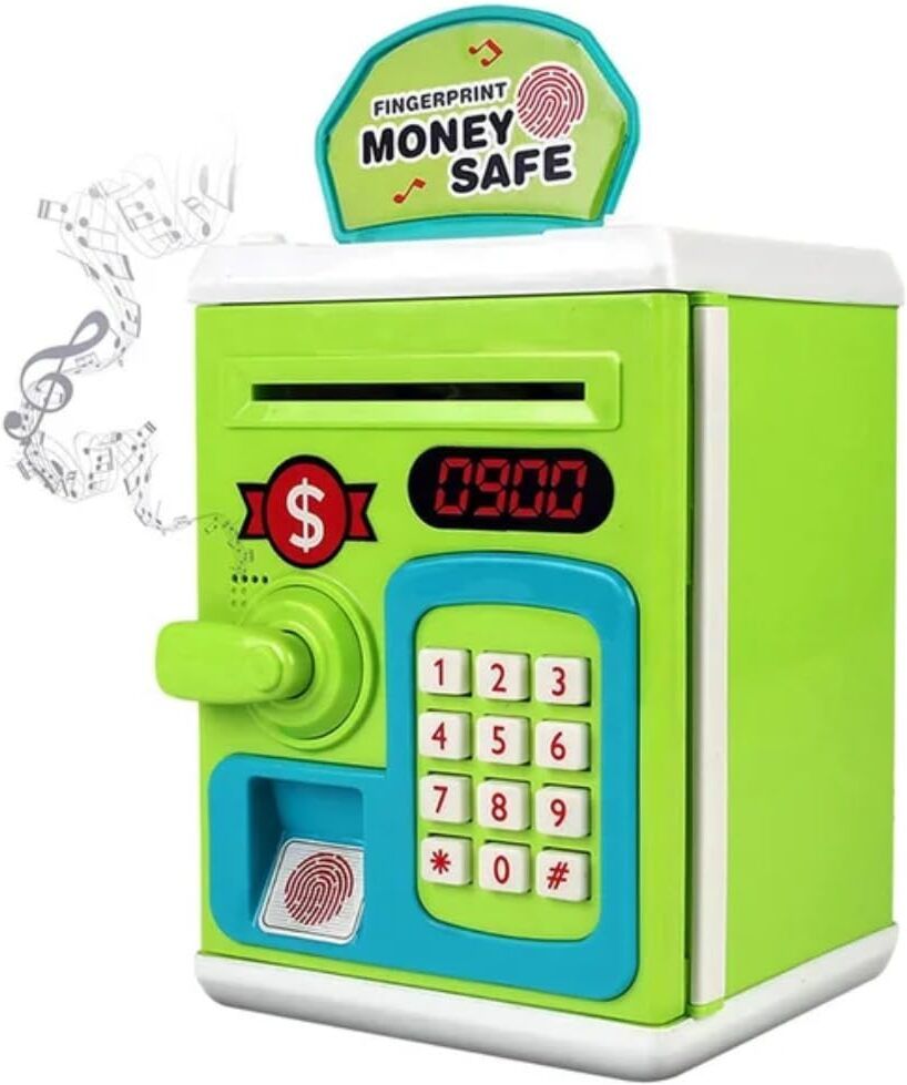 ATM Piggy Bank with Password and Finger Sensor Gullak For Kids Money Saver Box Coin Bank-image-2