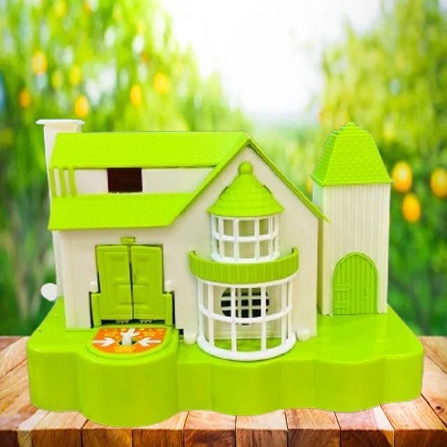 Riyu Creation Large Size Megha Puppy House Dog House Green Coin Bank-image-26