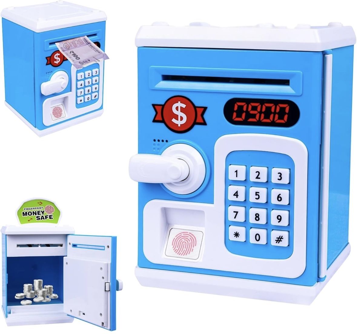 Coin Bank-ATM Money Bank Boys & Girls|Piggy Bank,Gullak Kids–Password Protected Coin Bank