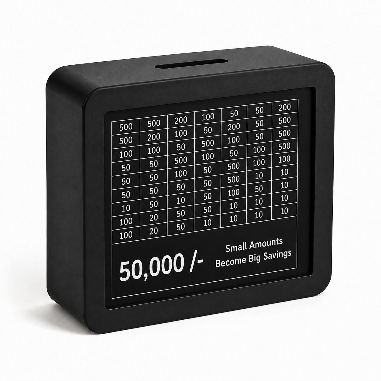 50K Goal Savings Challenge Wooden Money Bank Cash Deposit Box Coin Bank-image-10