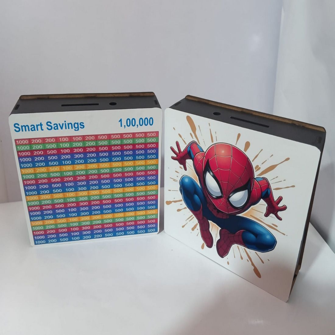 Wooden Spider-Man Piggy Bank | Money Box for Kids | Birthday Gift for Boys Coin Bank-image-2