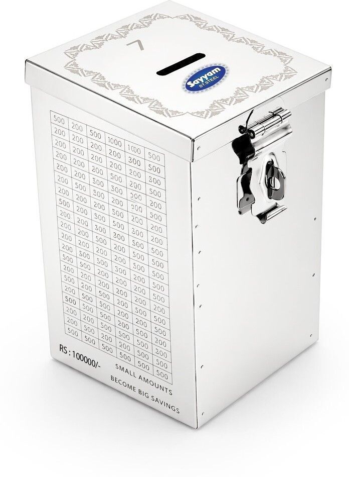 Money Saving Box 100000 Rupees Saving Challenge Box Coin Bank-image-30