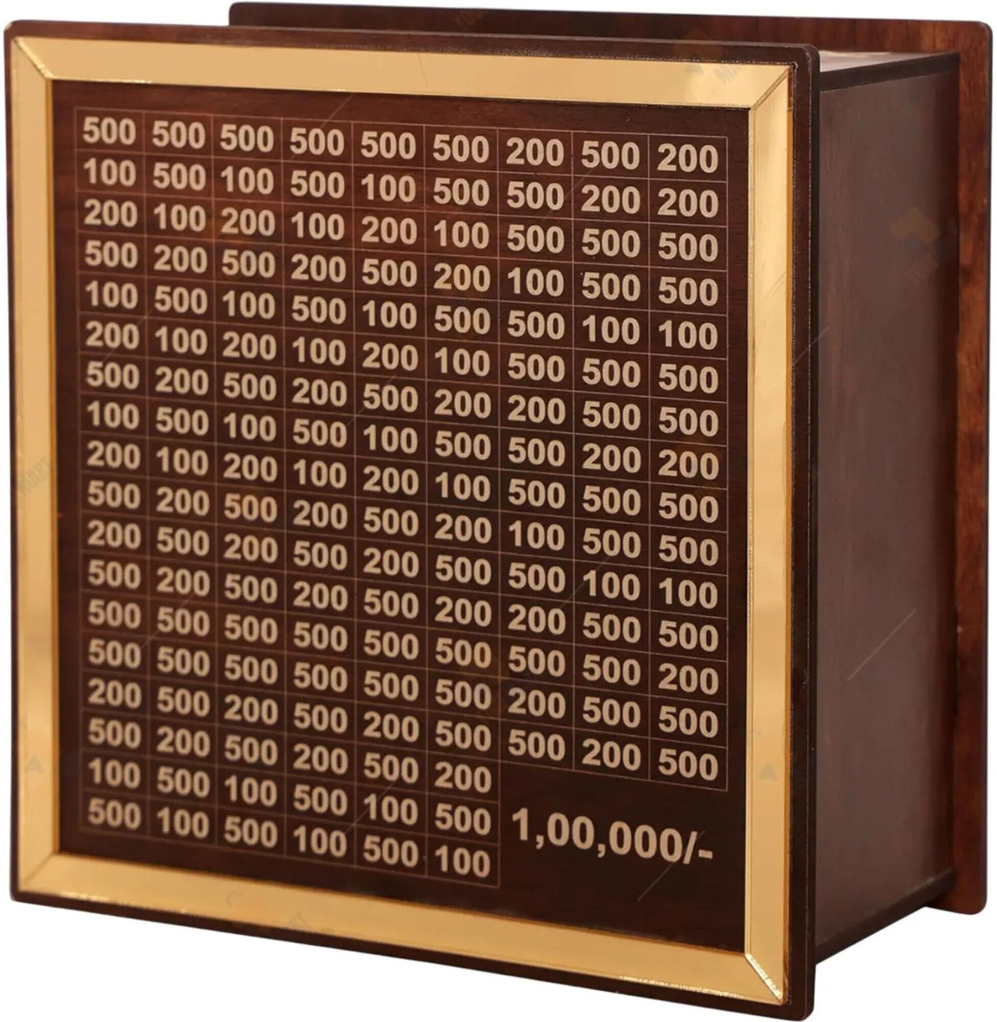 Money Saving Box 100000 Rupees Saving Challenge Box | Wooden Money Saver Box Coin Bank