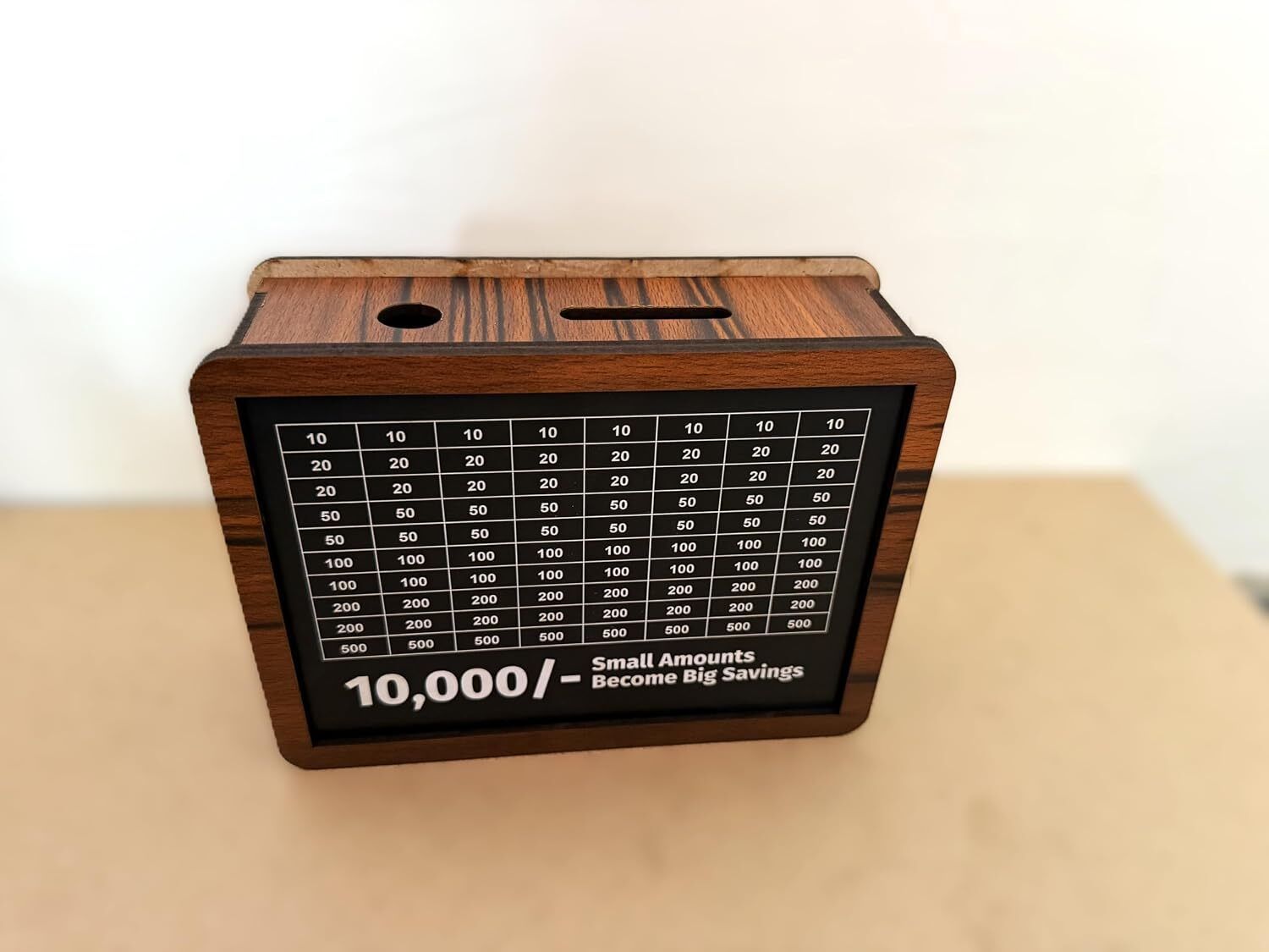 rectitude Wooden Piggy Bank for Kids & Adults, Coin Box with Carved Design, Savings Box(b) Coin Bank-picture-25