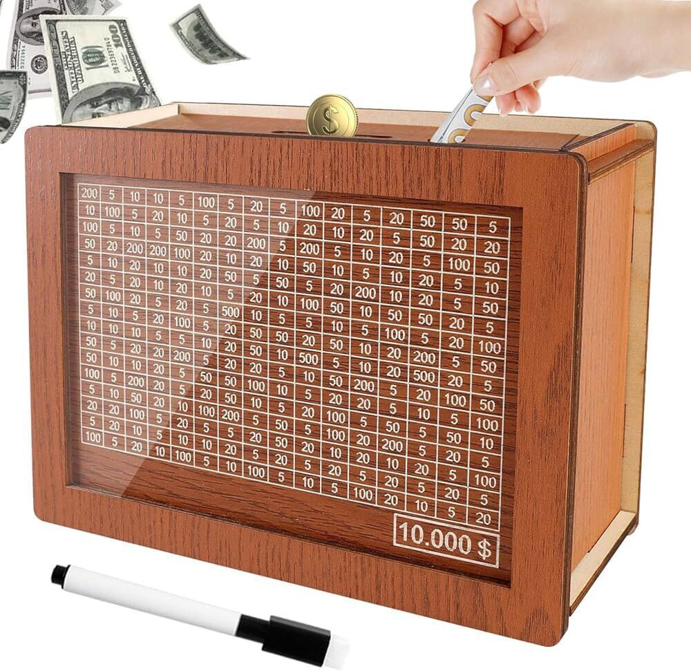 Mani Seving Box – Classic Wooden Piggy Bank for Savings Coin Bank-image-40