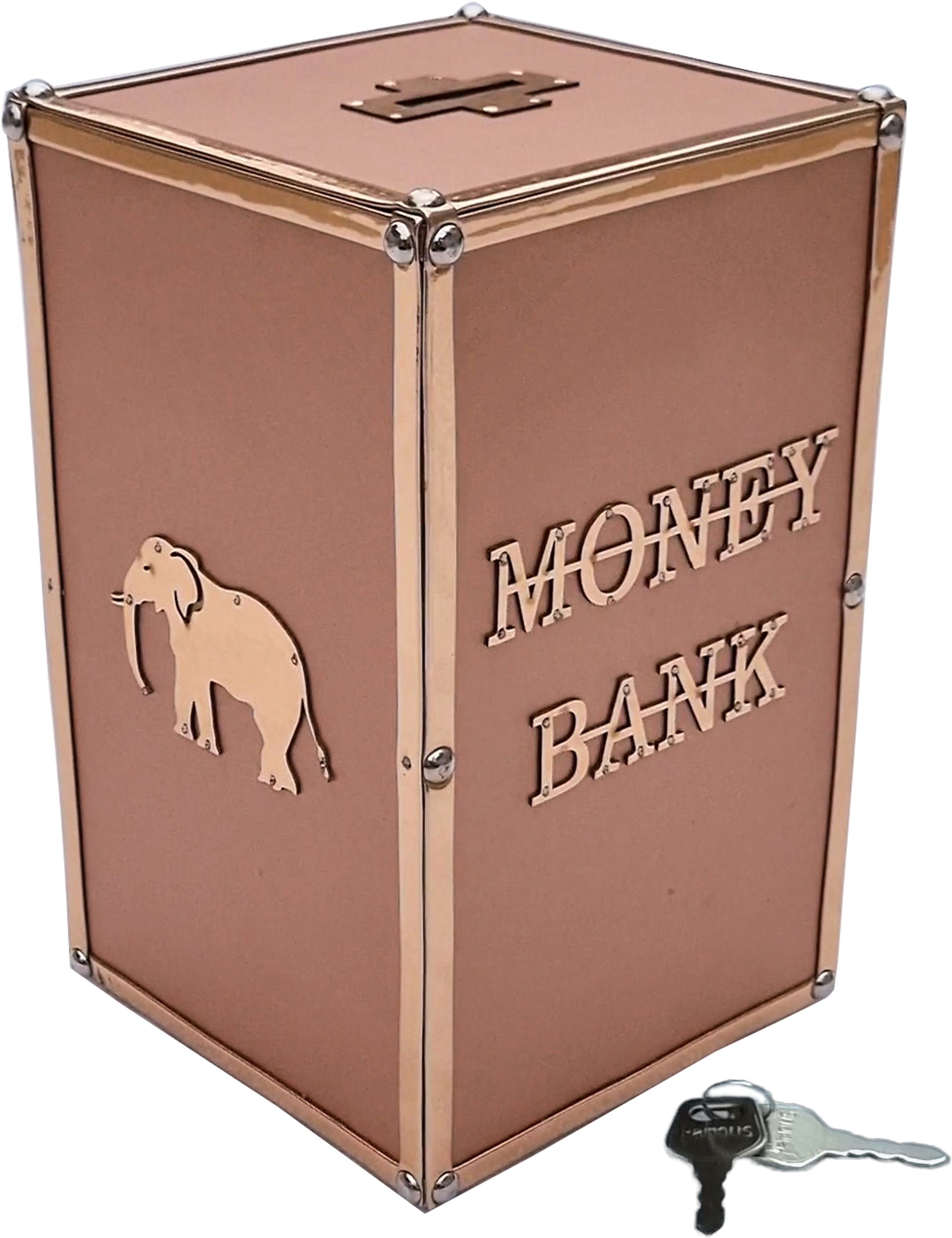Wooden Money Bank, Big Piggy Bank 8.5 X 5 Inch For Kids and Adults Coin Bank-image-5