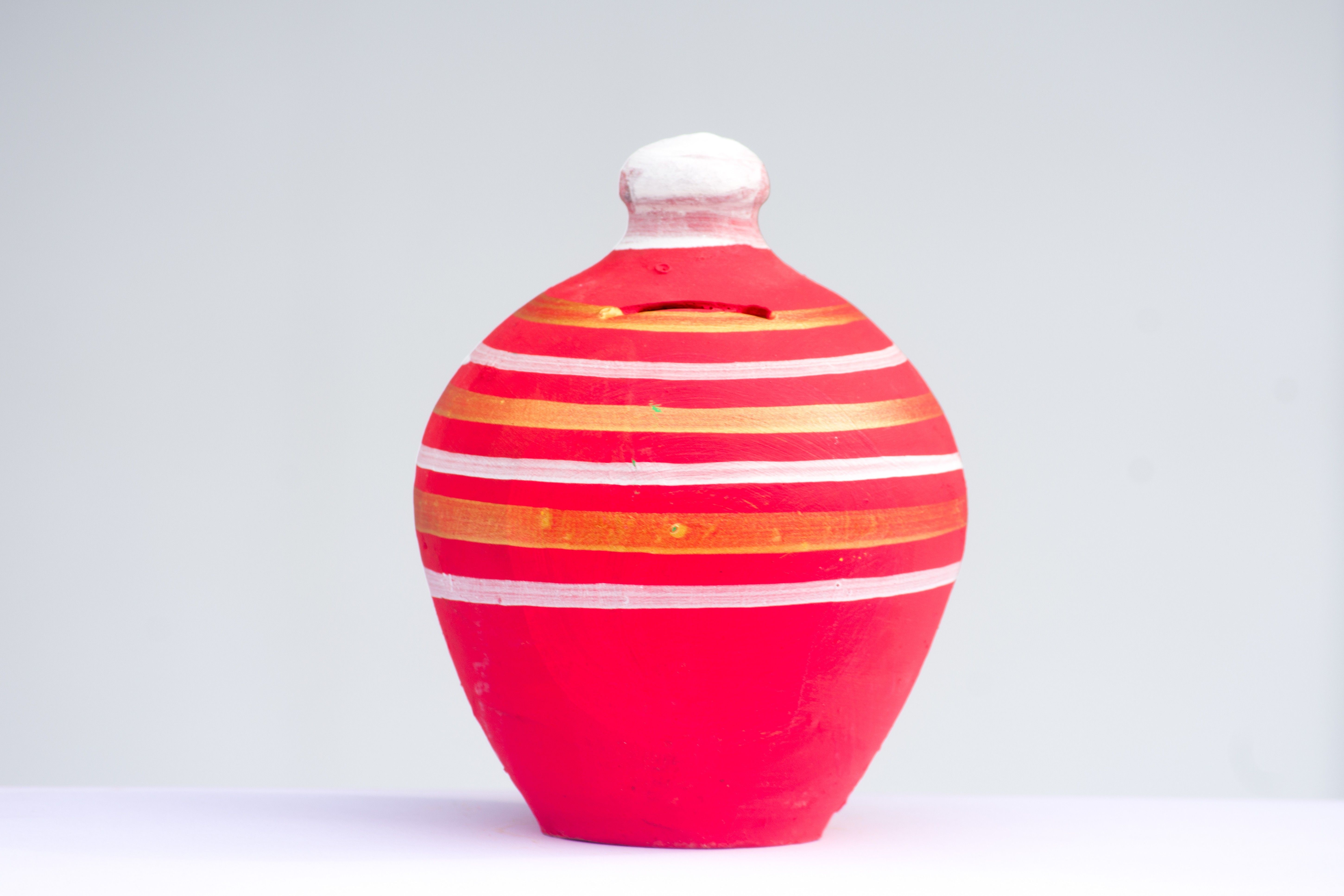 Money Bank Mitti Ka Gullak for Kids Made in Hand Beautiful Art Multicolor Coin Bank-image-28