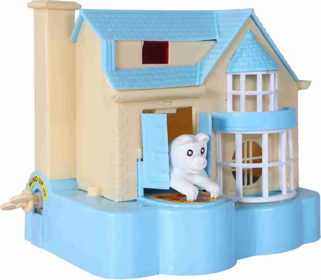 Gourvi Best Quality New Model Puppy House Good Quality Blue Coin Bank