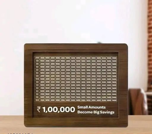 grmart Rs.100000 Saving Bank | Wooden Gullak Bank | Piggy Bank| Coin Bank Coin Bank-picture-5