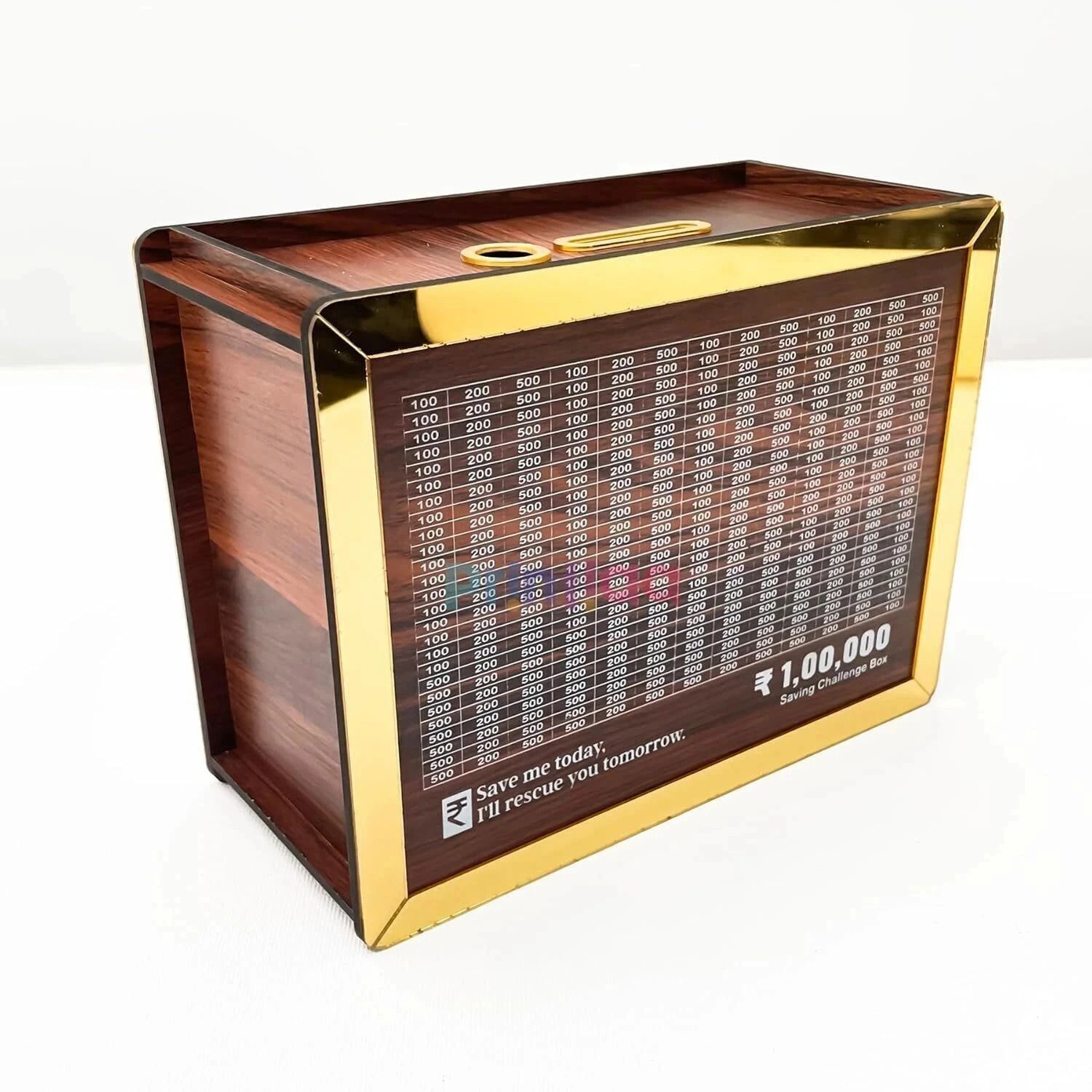 Wooden Money Piggy Bank, Money Saving Box-059 Coin Bank