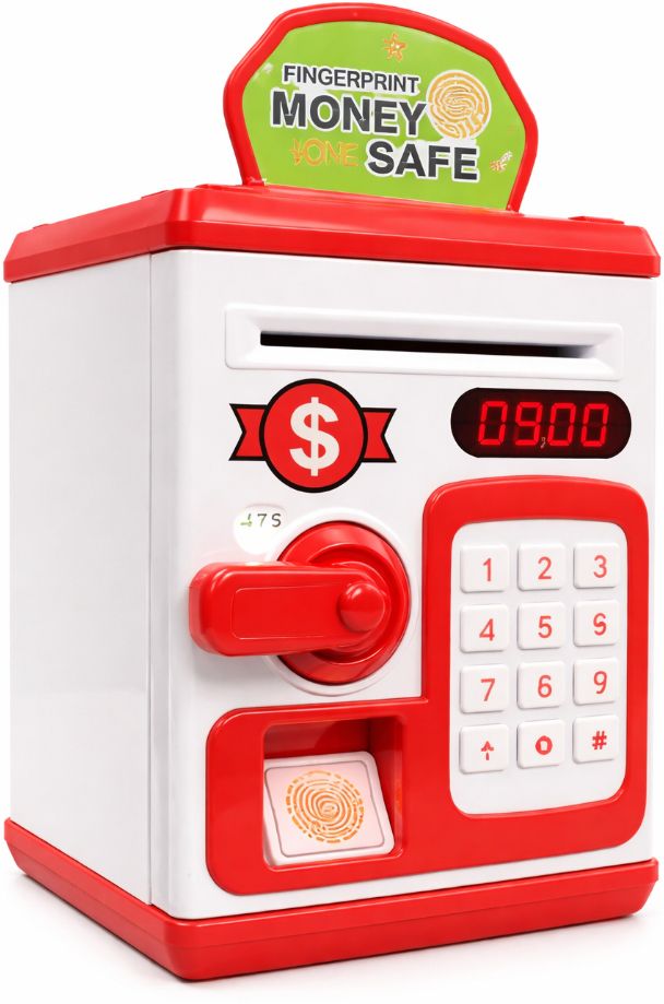 world of tiny Digital Fingerprint Money Safe Box with Sound – Kids Piggy Bank Coin Bank-picture-11
