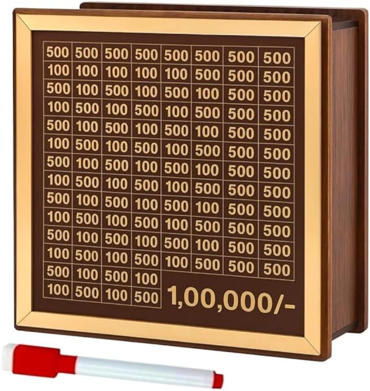 Wooden Money Saving Box | Cash Saver Money Box with Counting Target Coin Bank-image-26