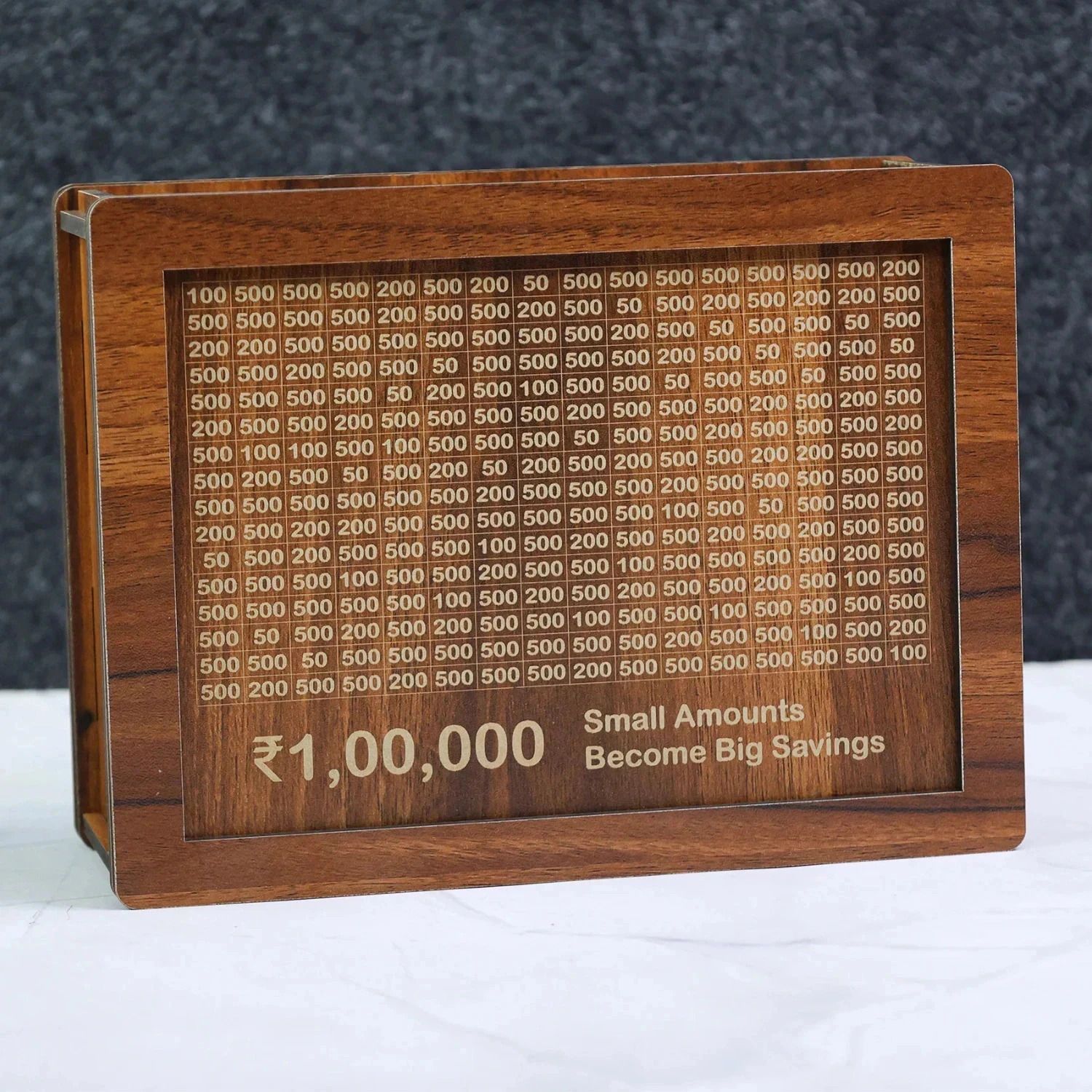 Wooden Money Saver Box Wooden Piggy Bank 100000 Money Bank Box Coin Bank
