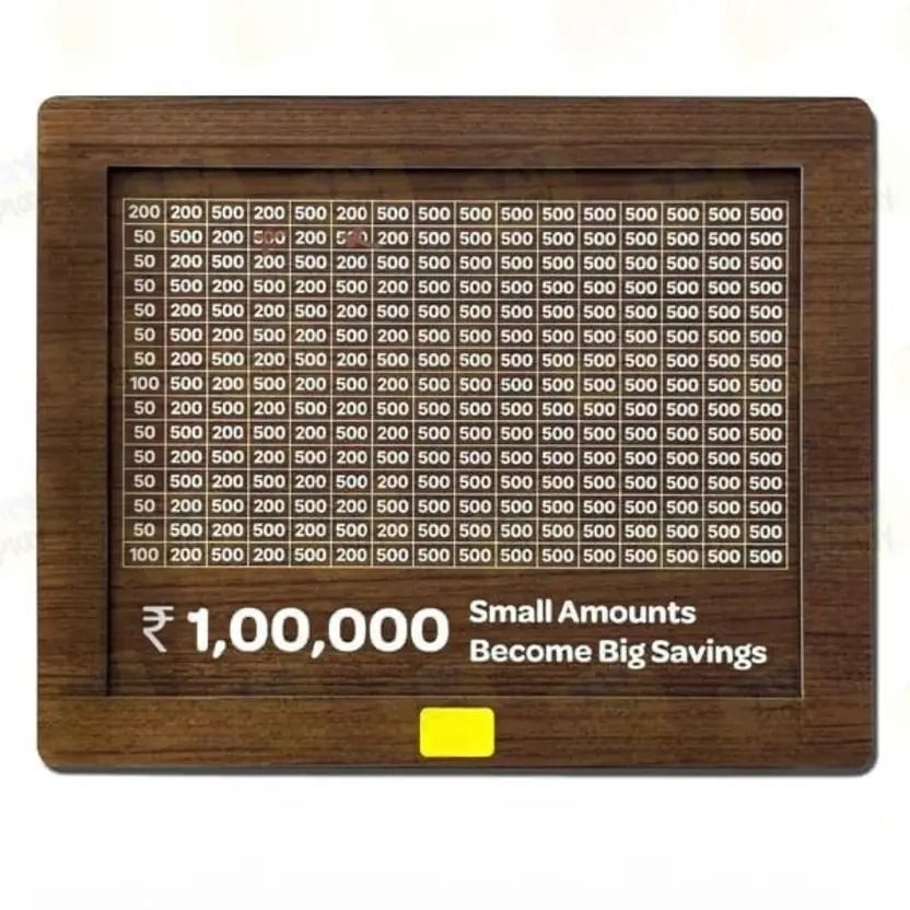 Wooden Money Saving Bank| Cash Saver Money Bank with Counting Target | Coin Bank Coin Bank-image-14