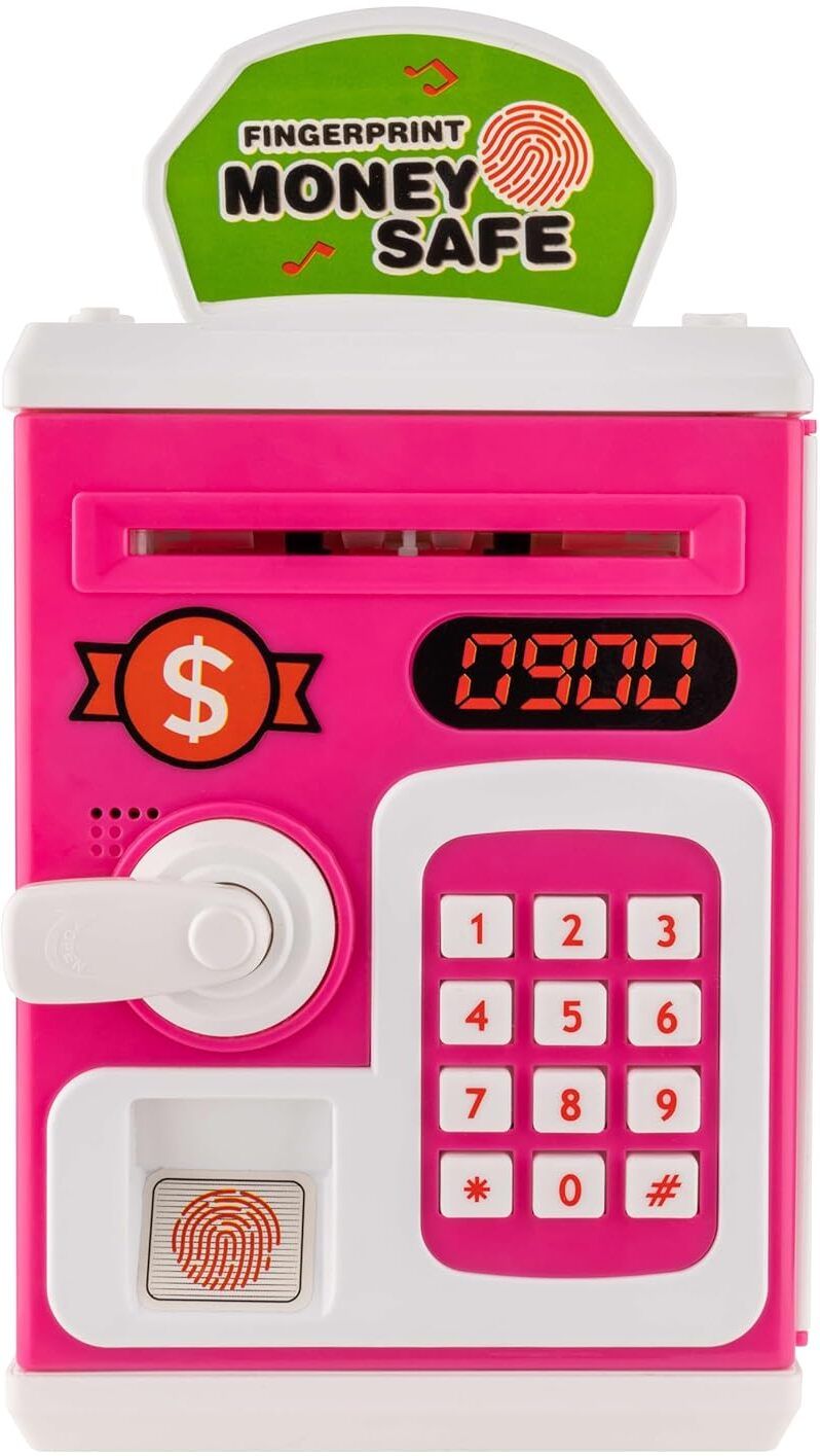 Money Safe Piggy Bank Toy for Kids- Gullak with Number Password and Touch Sensor Coin Bank