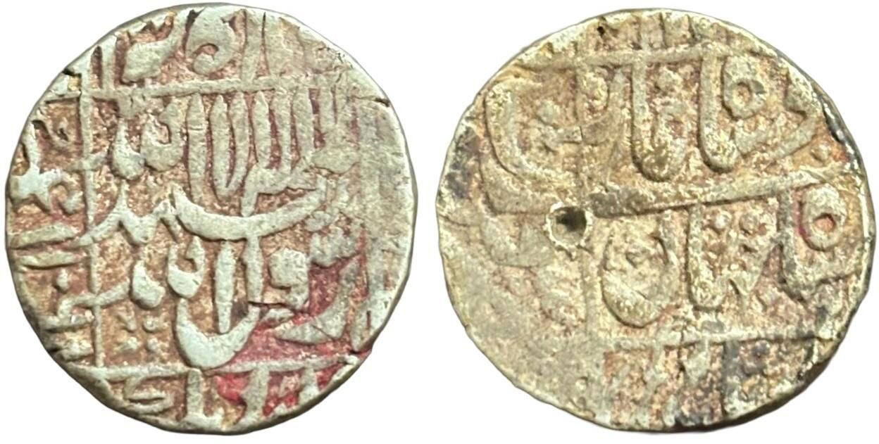 Shahjahan Silver One Rupee Surat Mint X Rare Mughal Empire Medieval Coin Collection