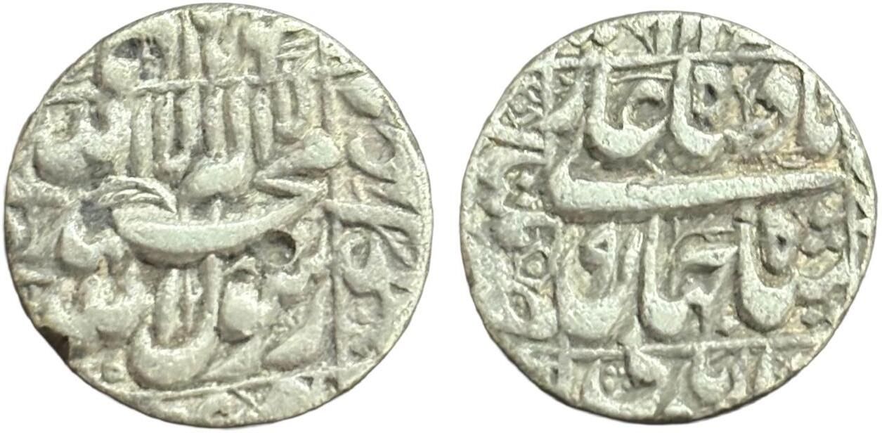 Shahjahan Silver One Rupee Multan Mint X Rare Mughal Empire Medieval Coin Collection