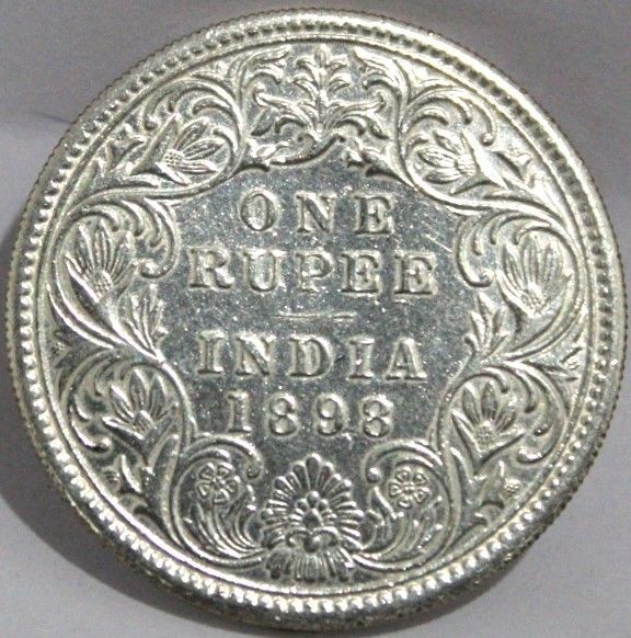 eshop 1 Rupees 1898 (Victoria Queen) British India Fancy Silverplated Collecting Coin Medieval Coin Collection-picture-16