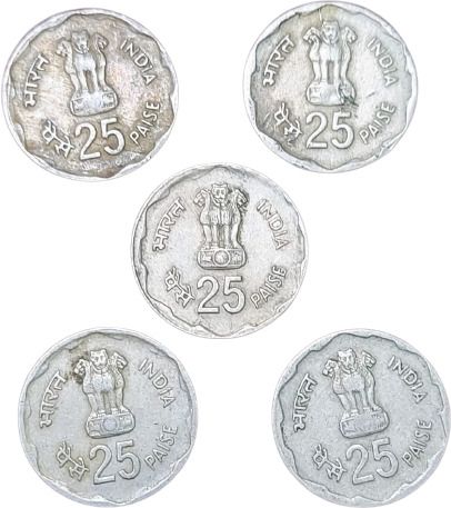 rbf RARE 1980-25 PAISE RURAL WOMEN'S ADVANCEMENT COMMEMORATIVE COIN 2.4 GRAM5 COIN Medieval Coin Collection-picture-13