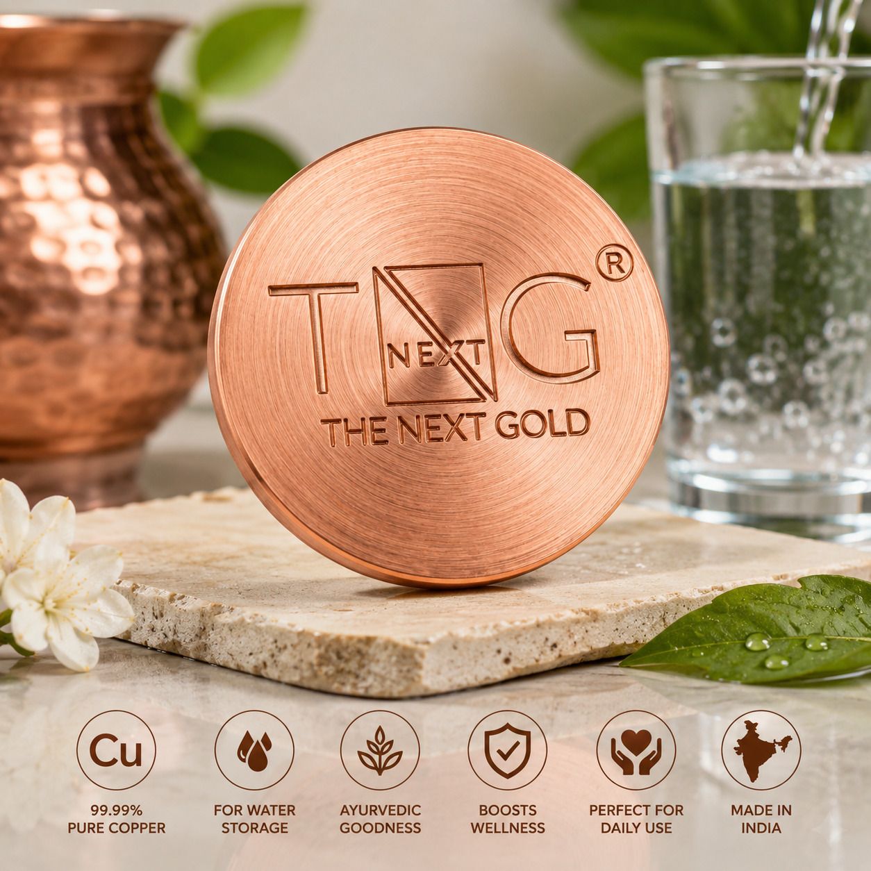Thenextgold 99.9% Pure Copper Water Purifying Coin Modern Coin Collection-picture-36