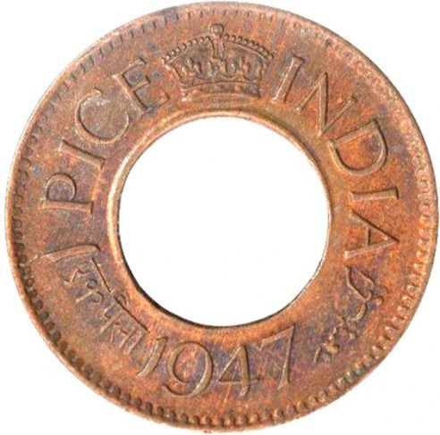 pmw George VI-1 Pice 1947 Medieval Coin Medieval Coin Collection-picture-6