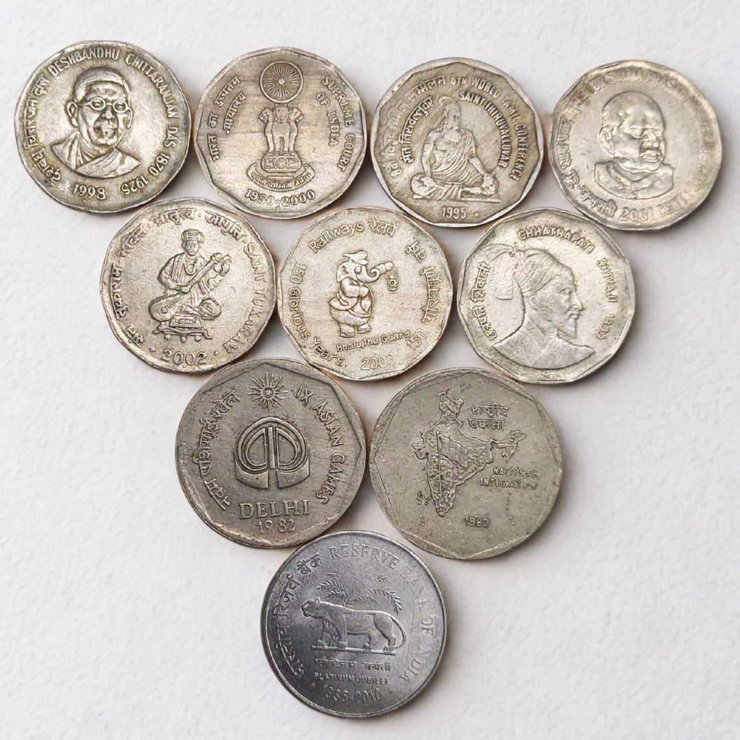 shubhcoins 2Re Old Commemorative Set in Good Condition Very Collectible for Kids (Series 2) Medieval Coin Collection-picture-11