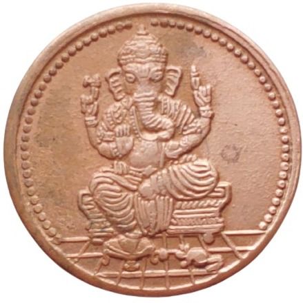 coins world GANPATI BAPPA 10 GRAMS LUCKY COPPER TOKEN Modern Coin Collection-picture-19