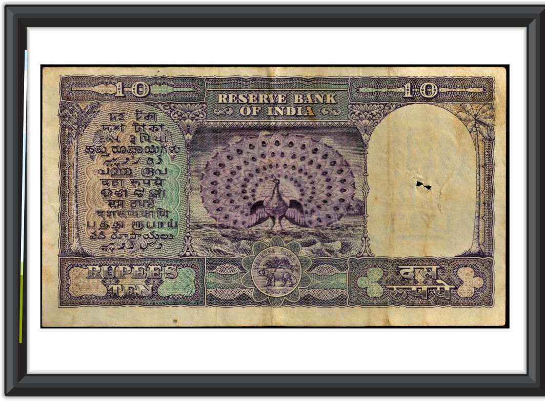 oldcoinwala 10 Rs 1 MOR C.D. Deshmukh Note Original Note Frame – Both-Side Display for Home Ancient Coin Collection-picture-18