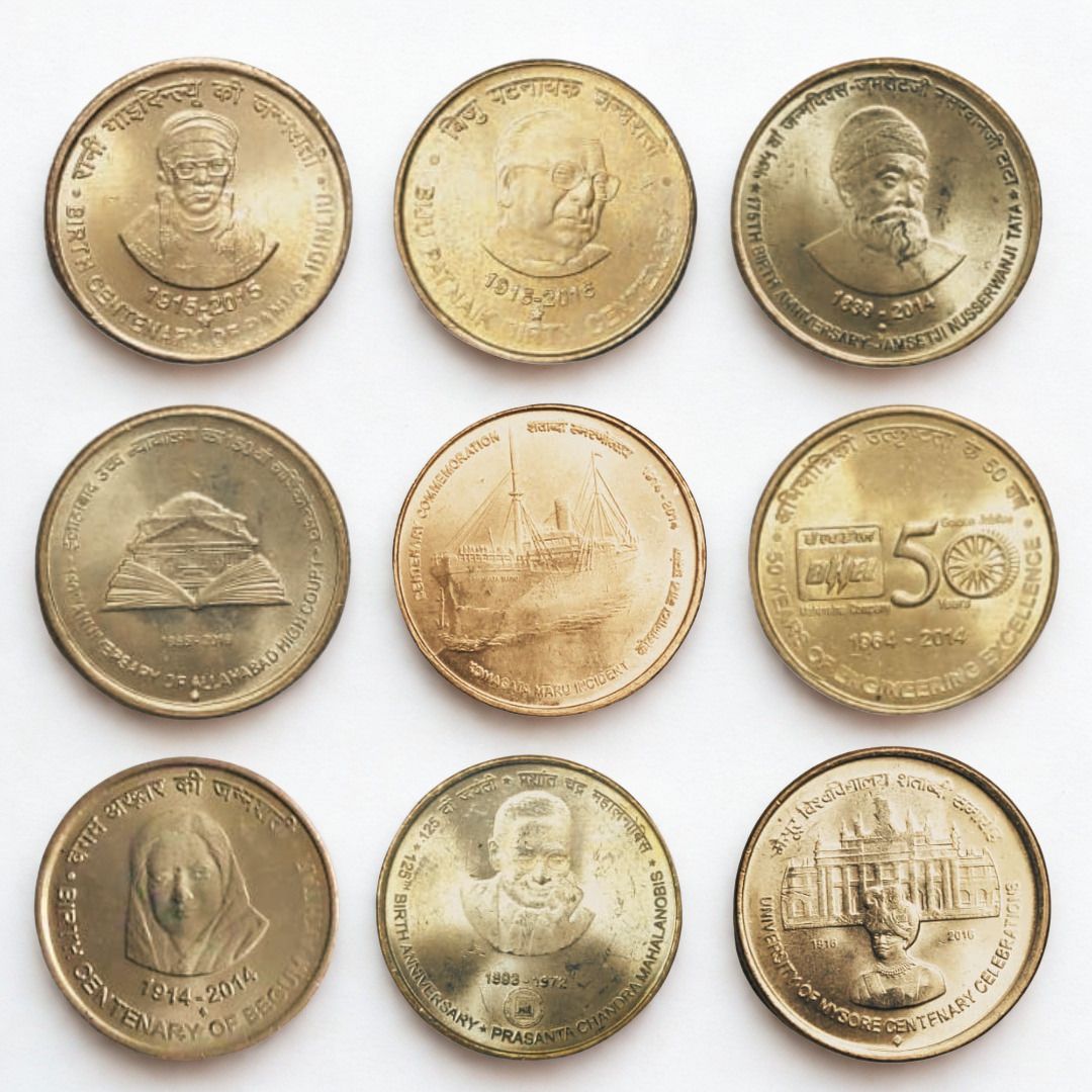shubhcoins 5r Commemorative Set in AU-UNC Condition Very Collectible for Kids Medieval Coin Collection-picture-38
