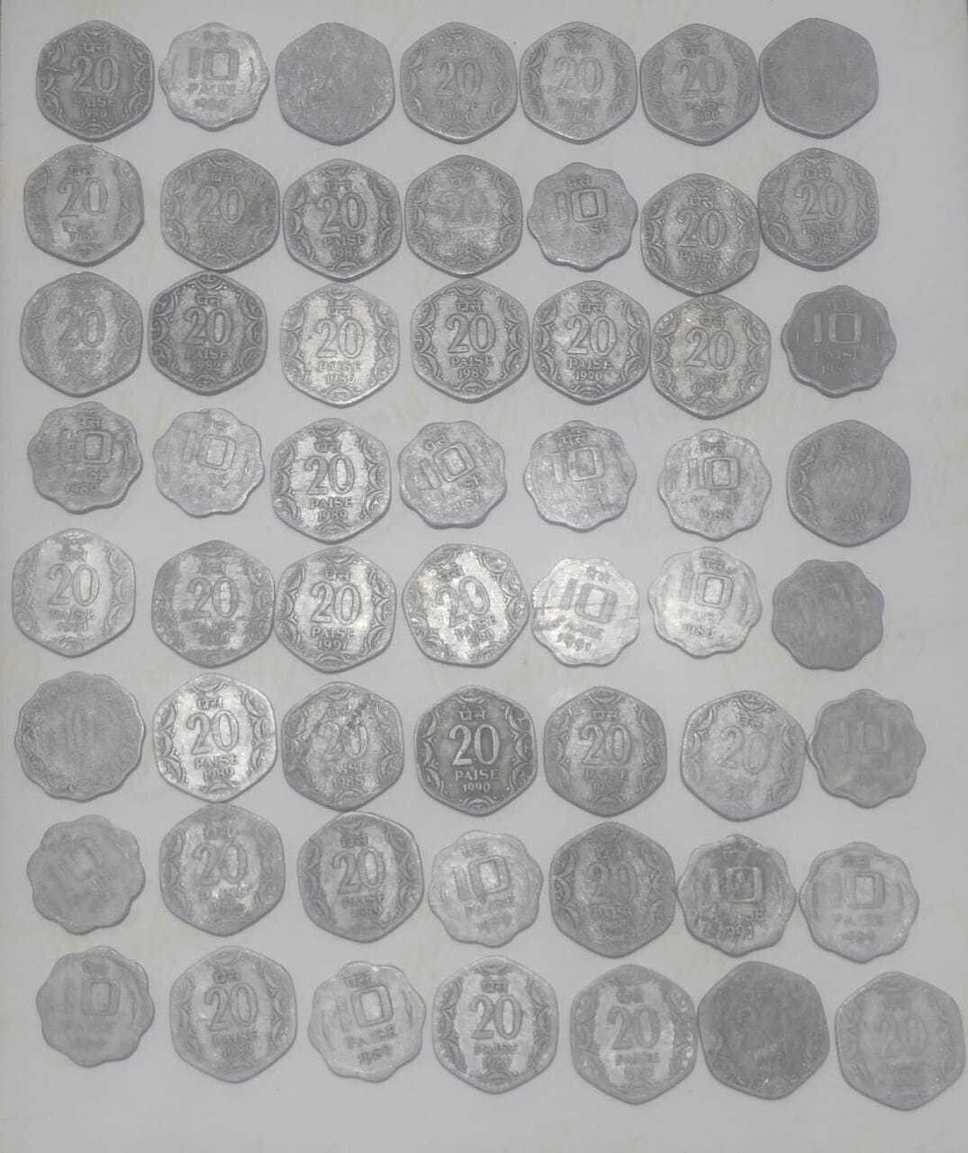 numistent 5 10 20 PAISE FOR COLLECTION(PACK OF 100) Medieval Coin Collection-picture-23