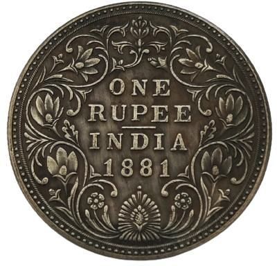 eforest Most Rare 1 Rupee 1881 Victor i a Empress Coin Medieval Coin Collection-picture-20