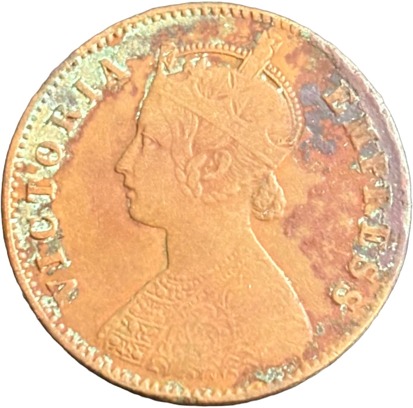 antiqueway EXTREMELY RARE 1897 QUARTER ANNA VICTORIA EMPRESS BRITISH INDIA Medieval Coin Collection-picture-28