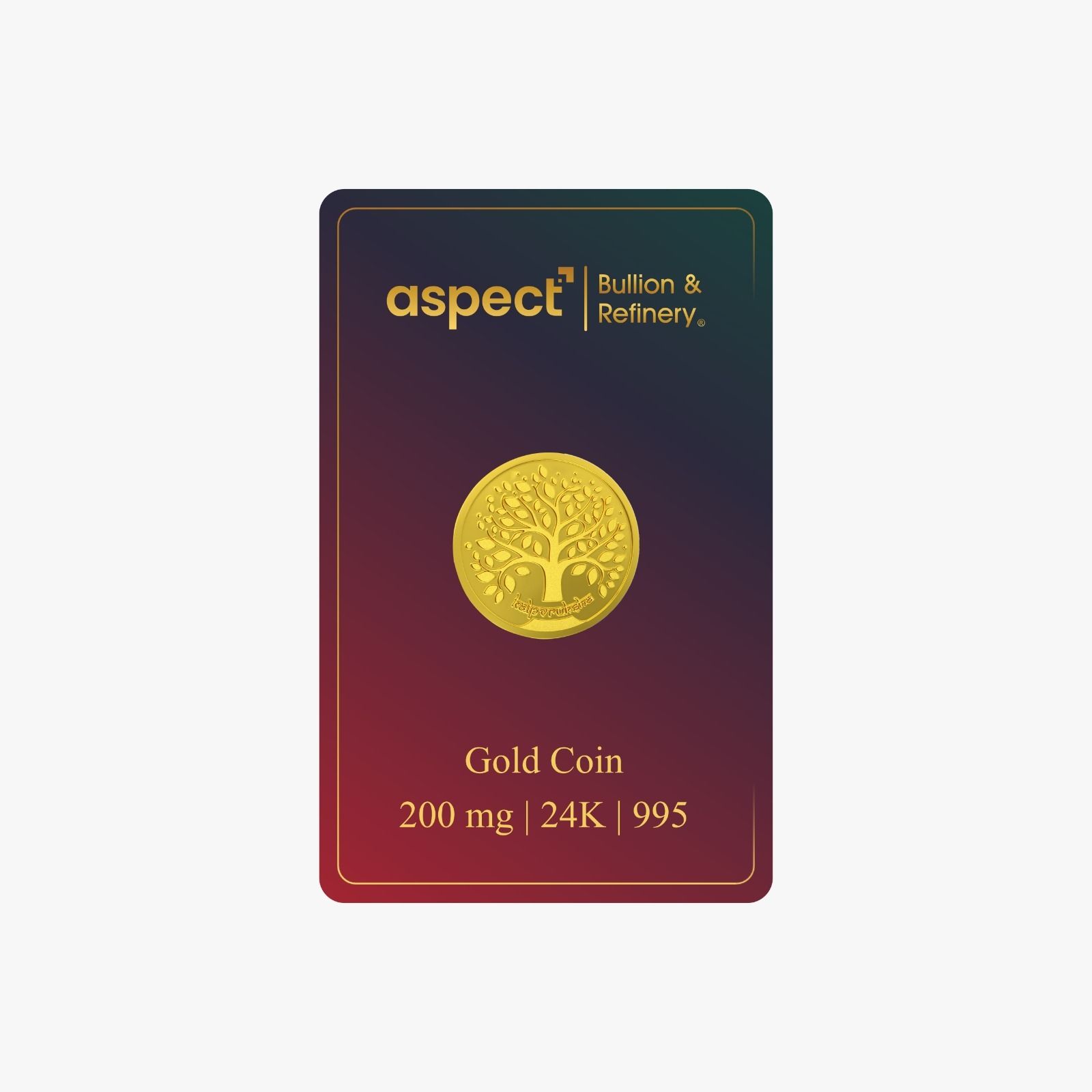 Kalpavriksha Mili 2 24 (995) K 0.2 g Gold Coin-image-5