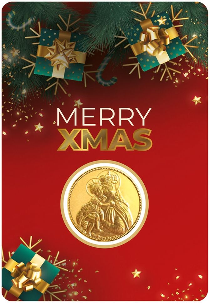 PPG Merry Christmas & Mother Mary Design Round Shape Gold Coin & Bullion 24 (999) K 0.05 g Gold Coin-image-42