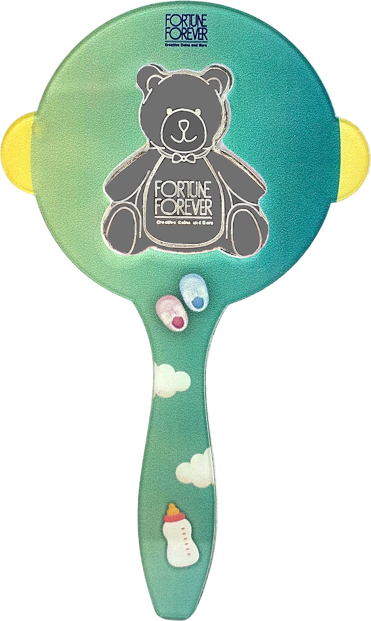 Pure Silver Teddy Bear Shape Coin with Green & Yellow Baby Rattle Toy Theme Premium Gift Ready Acrylic Card BIS Hallmarked S 999 10 g Silver Coin-image-23