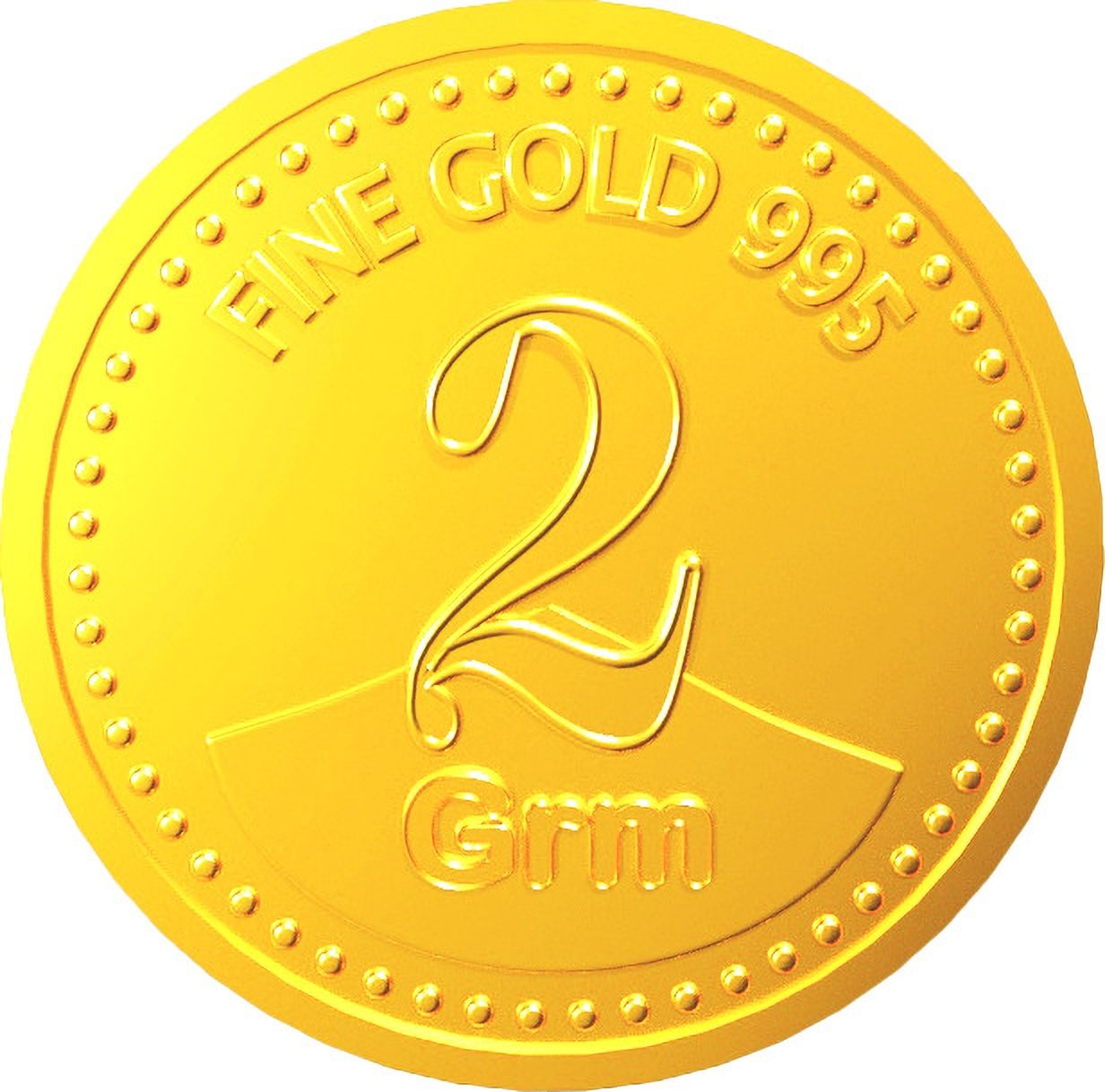 2-995 24 (995) K 2 g Gold Coin-image-1