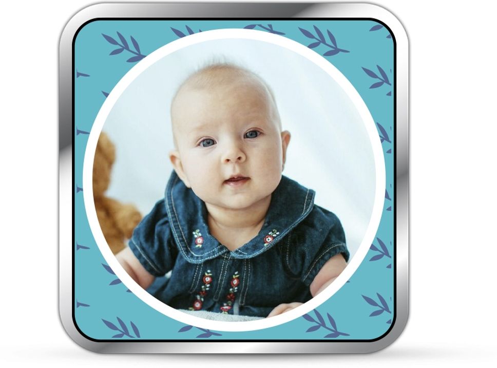 silviya BIS Hallmarked Personalized New Born Baby (NB-NEW14-100G823) S 999 100 g Silver Coin-picture-11